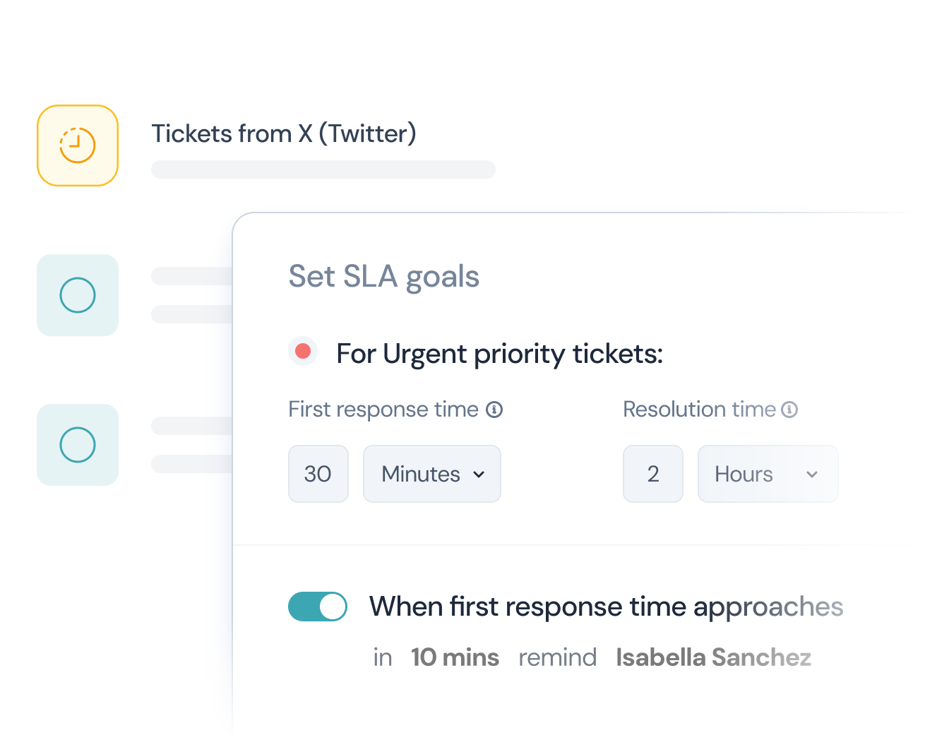 Règles de SLA et d’attribution